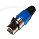 Audio Plug Microphone Blue Female DM-0055C
