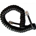 Telephone Cable DM PROELECTRONICS Handset Cable 4P4C Spiral Black 4.2m