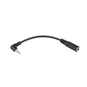 Default Connector 2.5mm Angle 3.5mm M F Cable Black