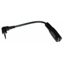 Default Connector 2.5mm Angle 3.5mm M F Cable Black