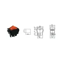 OEM ON-OFF Switch 230V Red DM-0006B