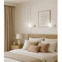 Active Jet EMILY 1P Gold Wall Light with E27 Socket