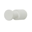 Pam & Co 10-034 Single Bathroom Hook with Screws 2.2x2.2 cm White