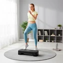 Rebel Aerobic Stepper with Adjustable Height (RBA-3228-BK) - Black