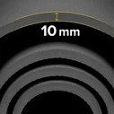 Rebel Active Yoga / Exercise Mat (200 x 115 cm) - Black