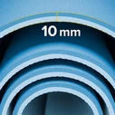 Rebel Active Yoga / Fitness Mat 200 x 115 cm, 1 cm TPE, Blue (RBA-3160-2BL)