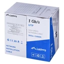 Lanberg UTP LAN Cable 1Gb/s 305 m CCA black (LCU6-10CC-0305-BK)