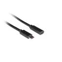 Lanberg USB 3.2 καλώδιο USB-C αρσενικό - USB-C θηλυκό 100W PD 1,5 m Μαύρο (CA-USBE-20CC-0015-BK)