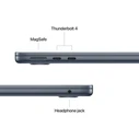 Apple MacBook Air 13.6" (M5 10‑Core / 16GB / 512GB SSD / 8‑Core GPU) Midnight με Φορτιστή 70W, International English Keyboard