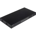 Pulsar CCTV Network Switch SF116 (16-Port Managed PoE Switch, 16x 10/100 PoE + 2x Gigabit + 2x SFP, 1U Rackmount, Black)