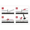 AWTools Tile Leveling Wedge 1.5mm 50 pcs AW30363