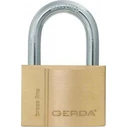 Gerda Brass U-Shaped (Horseshoe) Padlock with Key 50 mm (2 pcs) - KMZS50X2