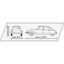 COBI 1956 Citroen DS 19 Executive Edition Building Blocks Set - 2467 pieces, 1:12 scale