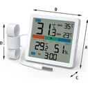 Manta Θερμόμετρο με Υγρόμετρο και Εξωτερικό Αισθητήρα Λευκό