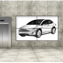 edbak Ultra-thin Video Wall Pop-Out Mount with Quick Release for 42-65" screens, VESA 600x400 (Model EB-VWPOPS55-L)