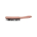 AWTools AW00166 Συρματόβουρτσα ξύλινη με γαλβανισμένο σύρμα