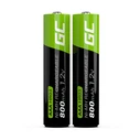 Green Cell Επαναφορτιζόμενες Μπαταρίες AAA Ni-MH 800mAh 1.2V 2τμχ