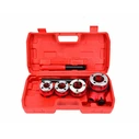 AWTools / Yato Pipe Threading Dies Set 4 pcs (1/2", 3/4", 1", 1-1/4") with Ratchet and Handle in Case - Model AW20611