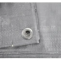 AWTools Αδιάβροχος Μουσαμάς 120gr/m² 6x5μ. Ελαφρού Τύπου Γκρι AW68070