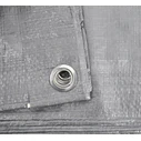AWTools Αδιάβροχος Μουσαμάς 120gr/m² 3x2μ. Ελαφρού Τύπου Γκρι AW68062