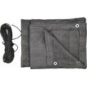 Κάλυμμα μπαλκονιού AWTools 1x5m 180 g/m² γκρι με κρίκους και UV προστασία