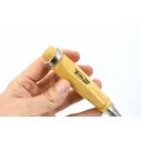 AWTools Σκαρπέλα Φάρδους Σετ 4τμχ (6,12,18,24 mm) με Ξύλινη Λαβή AW32903