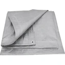 AWTools Αδιάβροχος Μουσαμάς 120 gr/m² 3x3 m Ελαφρού Τύπου Γκρι AW68064