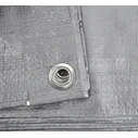 AWTools Αδιάβροχος Μουσαμάς 120 gr/m² 3x3 m Ελαφρού Τύπου Γκρι AW68064