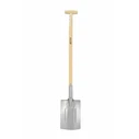 AWTools Φτυάρι Κυρτό με Ξύλινο Κοντάρι 116cm