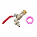 AWTools Σύνδεσμος Κήπου Ορειχάλκινος Νικελ 3/4" Εξωτερικό Σπείρωμα (AW61471)