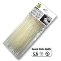 Plastic Cable Ties (Zip Ties) White 2.5 x 150 mm, 100 pcs - Bradas TS1125150N