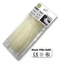 Plastic Cable Ties White 3.6 x 200 mm - 100 pcs (Bradas TS1136200N)