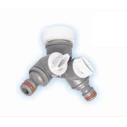 Bradas WL-2222 Watering Distributor 1" - 3/4" with Switch and Female Thread White