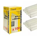 Dremel Transparent Hot Melt Silicone Glue Sticks 12 mm, 100 pcs