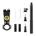 Puluz PU817 Σετ Selfie Stick / Monopod για GoPro με Βάση Invisible και Βάση Τιμονιού Μοτοσικλέτας