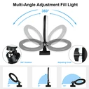 Puluz LED Ring Light 20cm with Phone Holder and Tripod (PKT3120B)