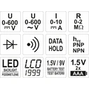 Yato Digital Multimeter with AC/DC/Resistance Measurement YT-73081