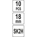 Yato YT-75261 18mm Utility Knife Blades, 10 pcs