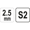 Yato Κλειδί Allen σε Σχήμα Ταφ 2.5mm YT-05585