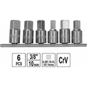 Yato Socket Set 6 pcs 3/8-inch YT-05997