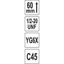 Yato Ποτηροπρίονο TCT 22 mm για Πλακάκι YT-43972