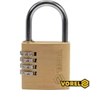 Vorel Ορειχάλκινο Λουκέτο Πέταλο Συνδυασμού 40mm (77608)