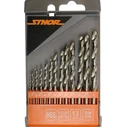 Sthor Set of 13 Drill Bits with Cylindrical Shank for Metal 21998