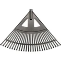 Flo 35790 Garden Tool - Plastic Rake, 20 tines, 435 mm
