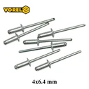 Vorel Πριτσίνια Αλουμινίου M4x6.4mm 70400 - 50 τεμάχια