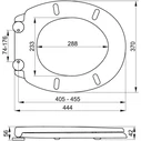 Fala Καπάκι Λεκάνης Πλαστικό Λευκό Wave 75470