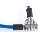 Vorel 77831 Bicycle Coil Lock with Key - Blue
