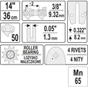 Yato YT-84930 Λάμα Αλυσοπρίονου 35 cm (14")