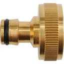 Flo Brass Hose Connector — 1/2 to 3/4 inch Internal Thread (Yato, SKU: 89108)