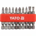 Yato Σετ 10 Μύτες Κατσαβιδιού 50mm Ίσιες / Σταυρός (Phillips & Pozidrive) YT-0483